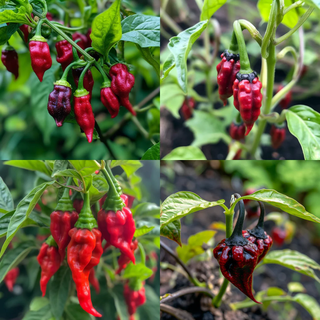 Devils tongue pepper plant