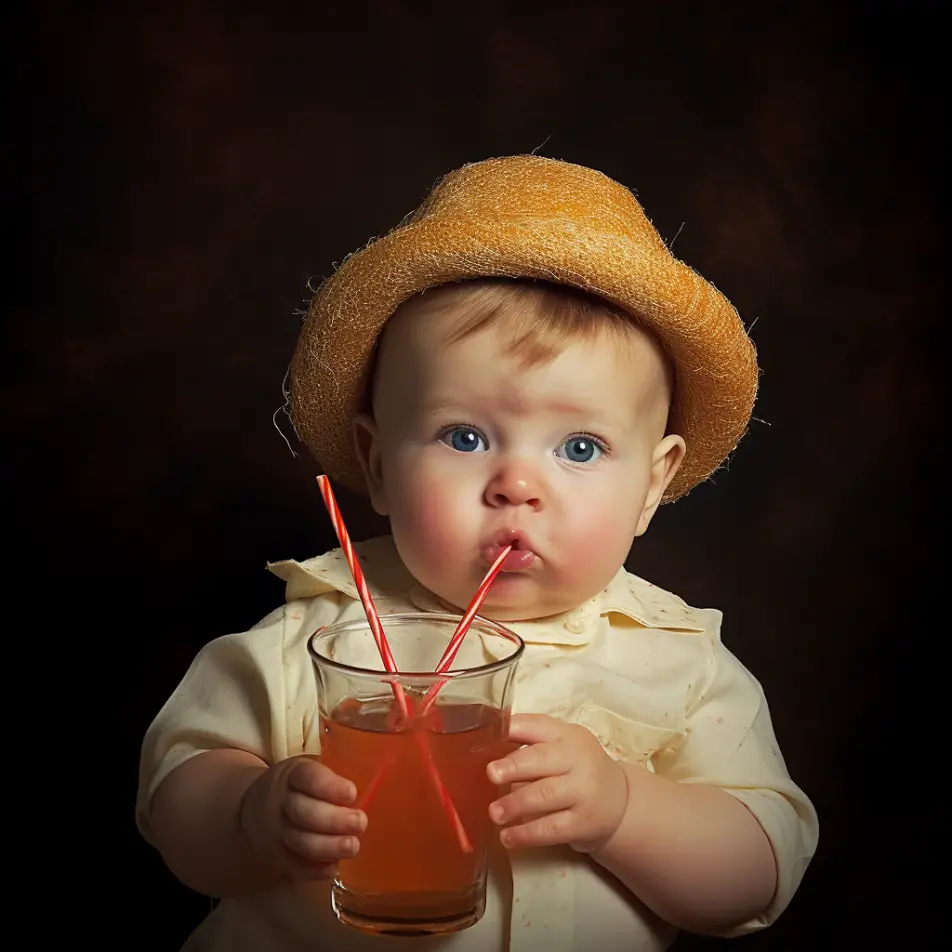 How do I teach my baby to drink from a straw?