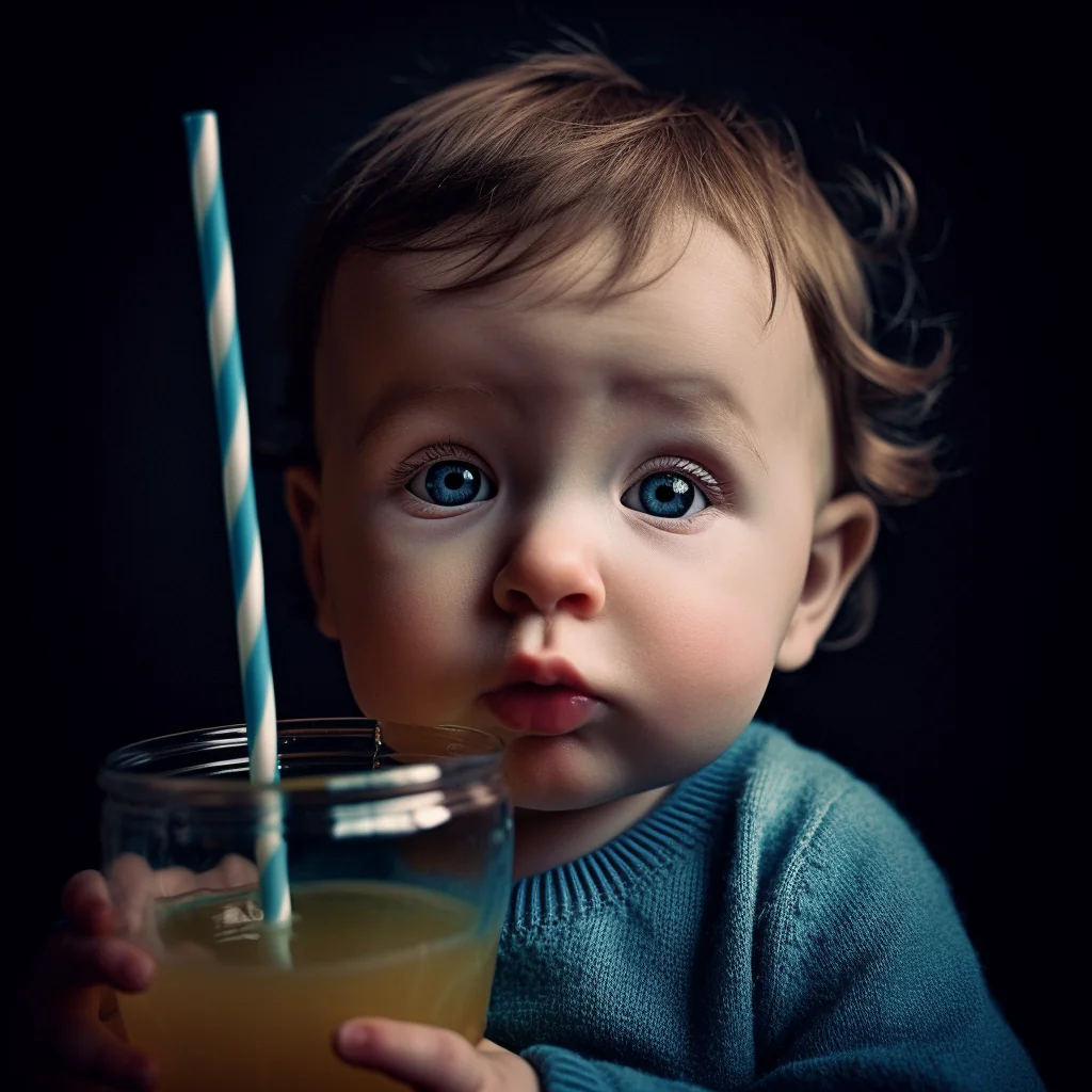 What age should a child drink from an open cup?