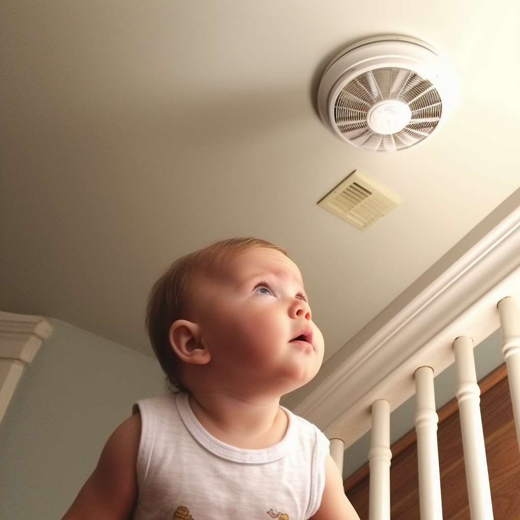 Where should I put my newborn fan in the room?