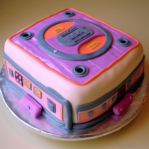 90s theme birthday cake ideas CD Player Cakes
