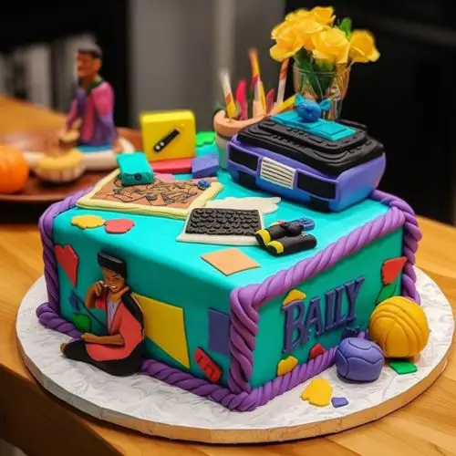 90s theme birthday cake ideas Fresh Prince of Bel-Air Cake