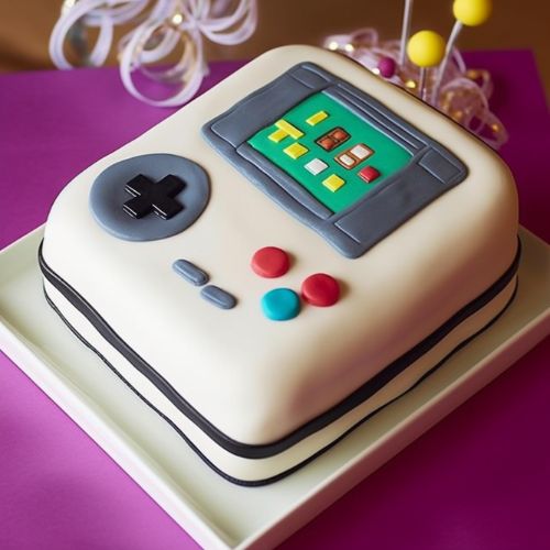 90s theme birthday cake ideas Game Boy Cakes
