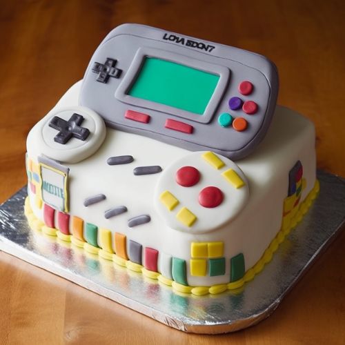 90s themed birthday cake ideas Game Boy Cake