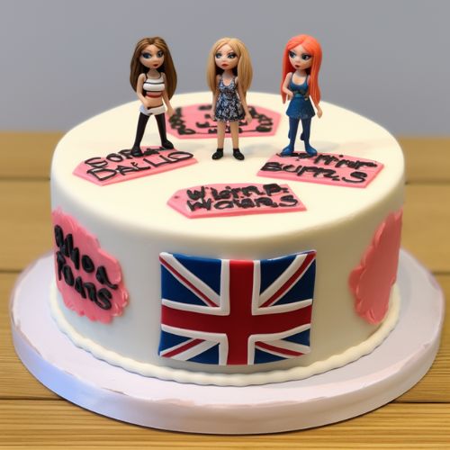 90s themed birthday cake ideas Spice Girls Cake