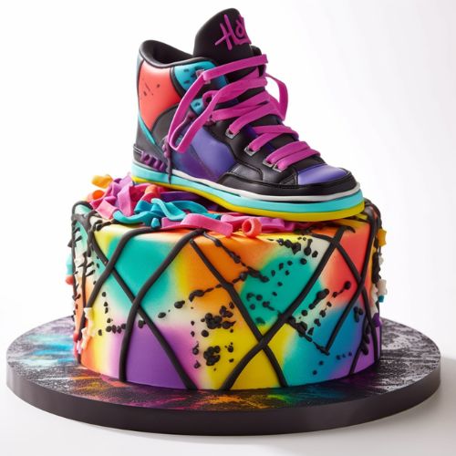 90s themes birthday cake ideas Fashion Cake