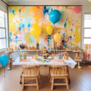 Art themed birthday party ideas for babies