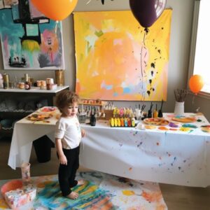 Art themed birthday party ideas for kids