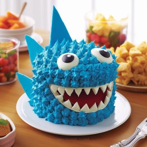 Baby Shark Number Themed Birthday Cakes