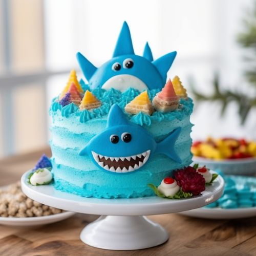 Baby Shark Smash Birthday Cakes