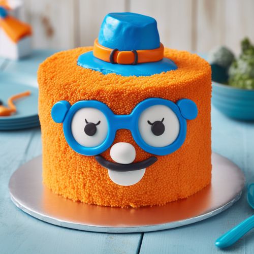 Blippi Face Themed Birthday Cake Ideas