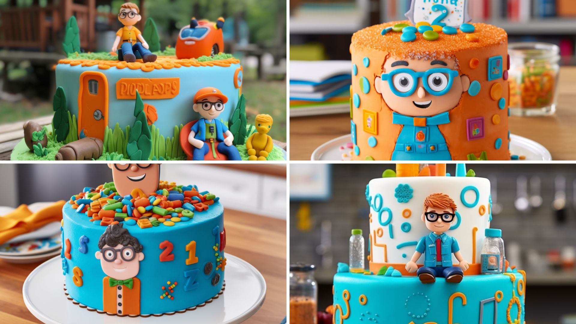 Blippi Themed Birthday Cake Ideas