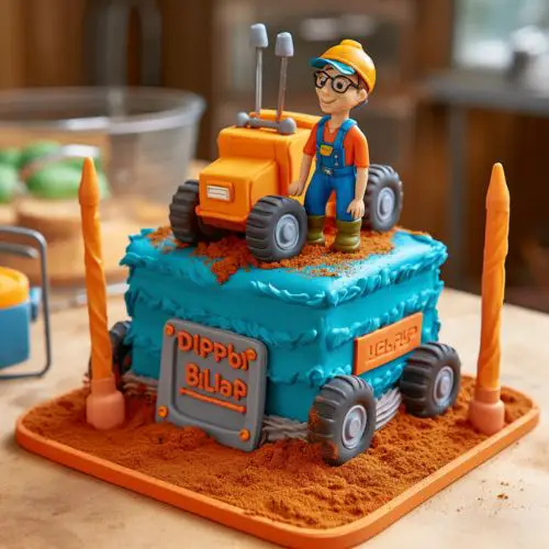 Blippi's Adventure Themed Birthday Cake Ideas