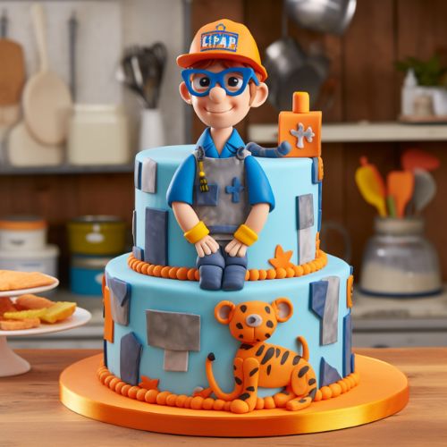 Blippi's Animal Safari Themed Birthday Cake Ideas