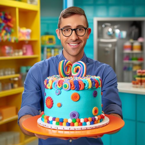 Blippi's Colorful World Themed Birthday Cake Ideas