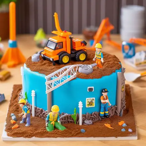 Blippi's Construction Zone Themed Birthday Cake