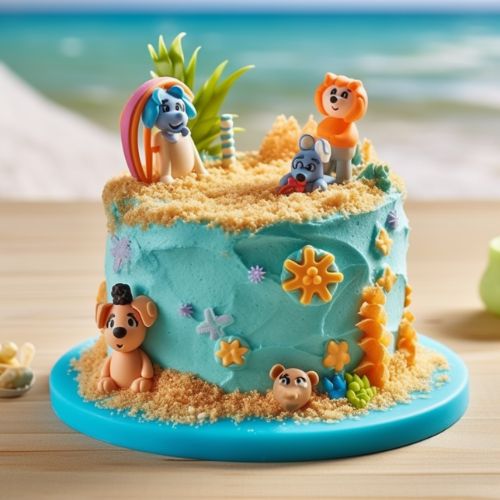 Bluey's Beach Day Cake ideas