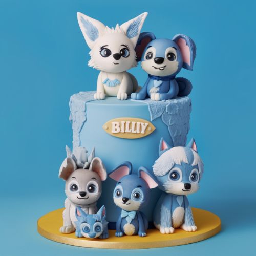 Bluey's Family Portrait birthday Cake ideas