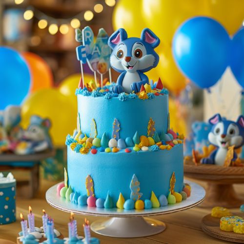 Bluey's themed Birthday Party Cake