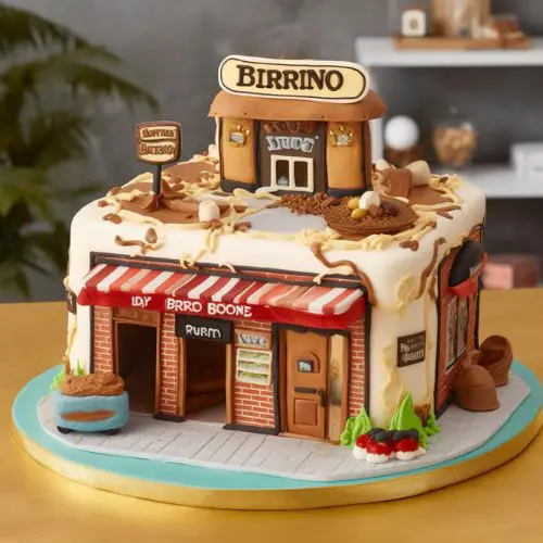 Bruno's Bakery Themed Birthday Cake