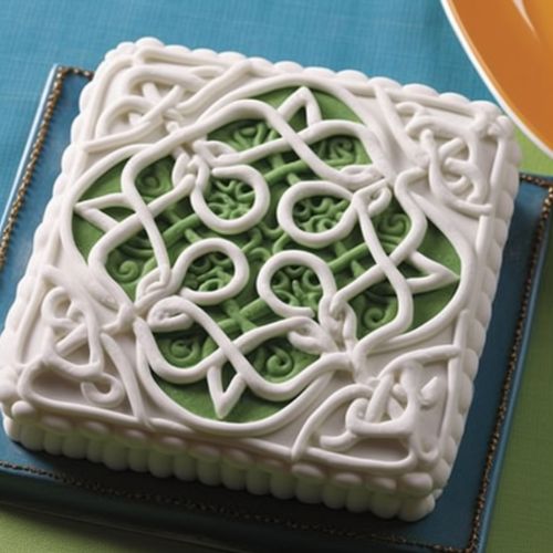 Celtic Knot Design Themed Birthday Cake