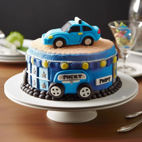 Chase's Police Cruiser themed birthday Cake ideas