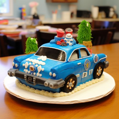 Chase's Police Cruiser thmede Cake