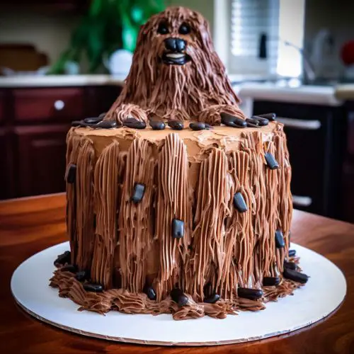 Chewbacca Themed Birthday Cake