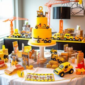 Construction themed birthday party ideas for 1-3-years
