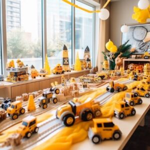 Construction themed birthday party ideas for babies