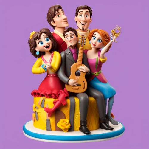 Encanto Family Portrait Themed Birthday Cake