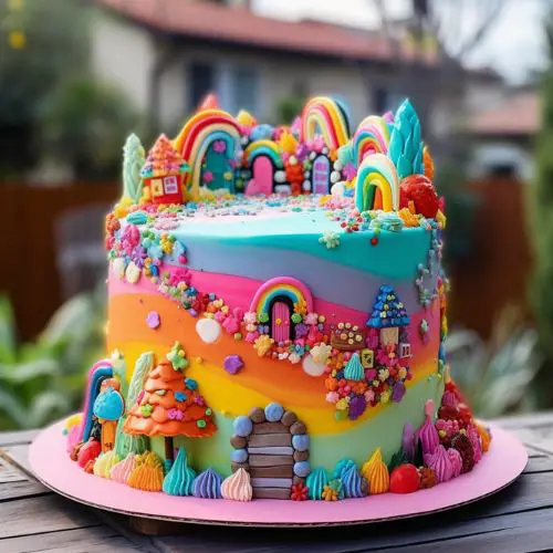 Encanto Rainbow Themed Cake idea