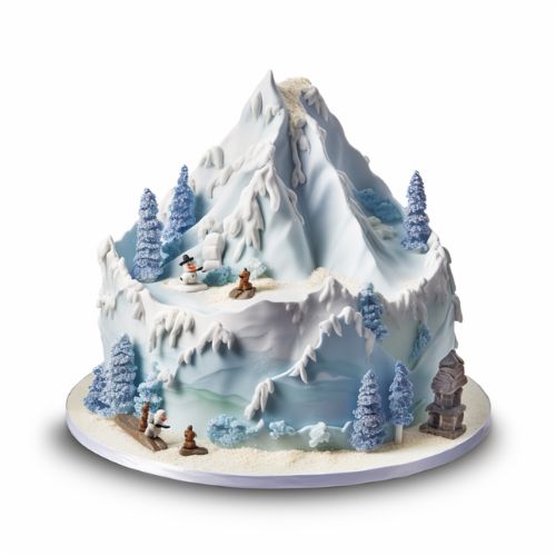 Everest's Snowy Adventure themed Cake