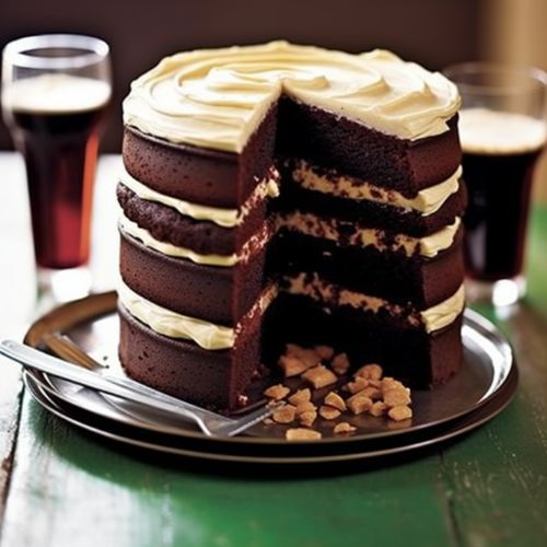 Guinness-inspired Themed Birthday Cake