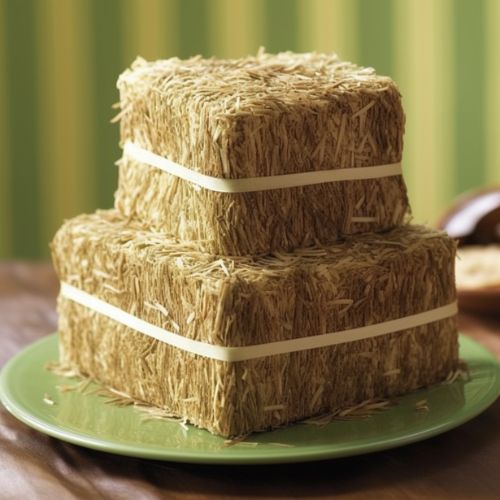Hay Bale Themed Birthday Cake
