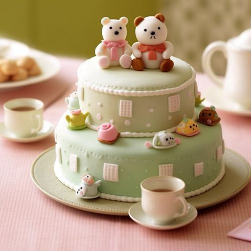 Hello Kitty Tea Party Themed Birthday Cakes