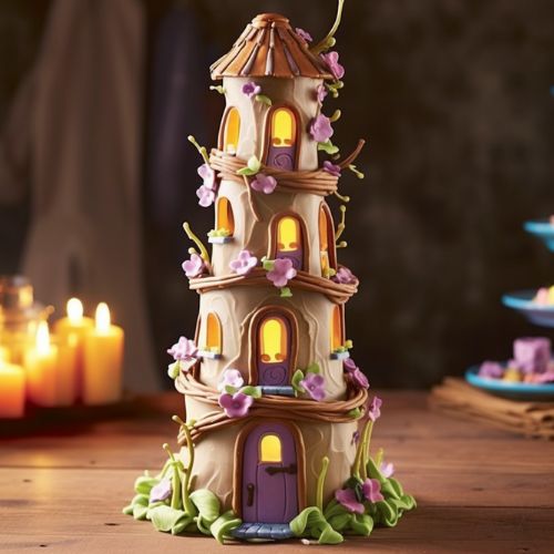 Lantern Tower Themed Birthday Cakes