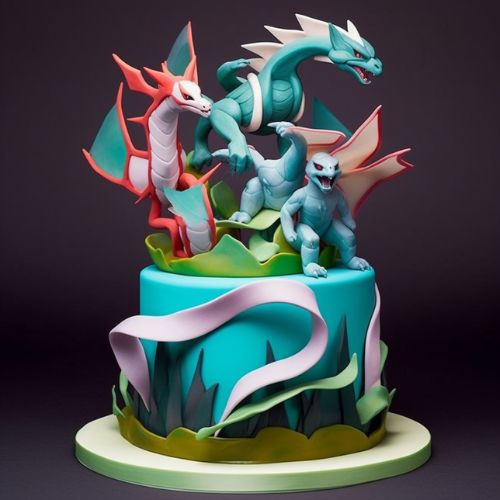 Legendary Pokémon Themed Birthday Cake Idea