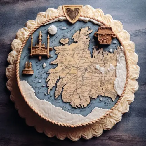 Map of Westeros birthday Cake