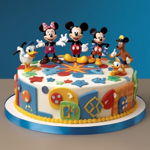 Mickey and Friends Themed Birthday Cake Ideas