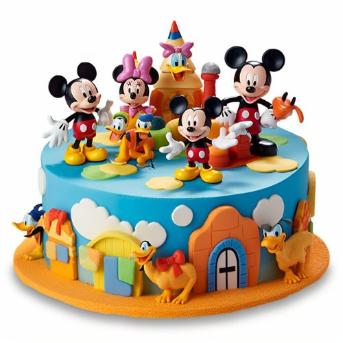Mickey and Friends Themed Birthday Cake