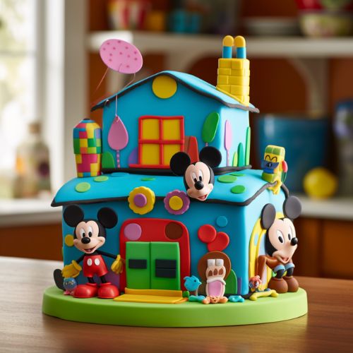 Mickey's Clubhouse Themed Birthday Cake Ideas