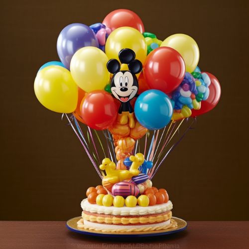 Mickey's Magic Hat Themed Birthday Cake Idea