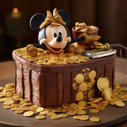 Mickey's Pirate Adventure Themed Birthday Cake Idea