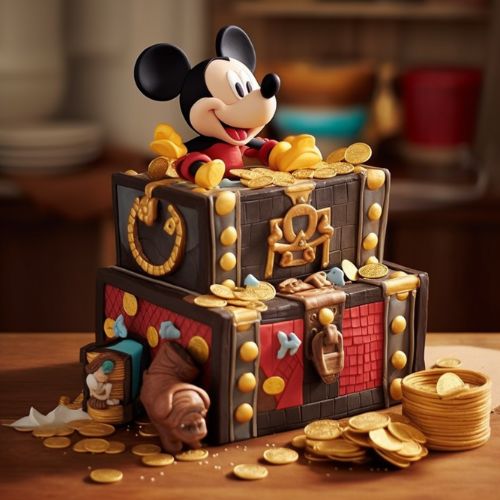 Mickey's Pirate Adventure Themed Birthday Cake Ideas