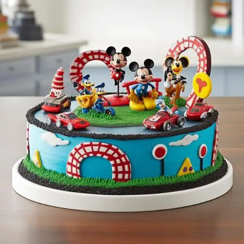 Mickey's Roadster Racers Themed Birthday Cake Ideas