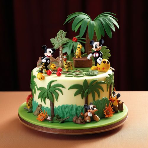 Mickey's Safari Themed Birthday Cake Ideas