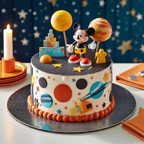Mickey's Space Adventure Themed Birthday Cake