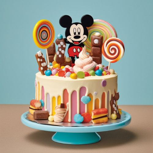 Mickey's Sweet Treats Themed Birthday Cake Idea