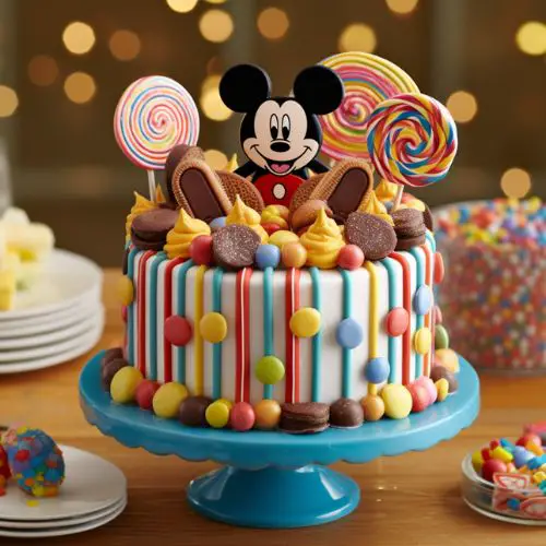 Mickey's Sweet Treats Themed Birthday Cake Ideas